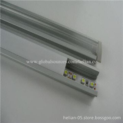 6063 LED Aluminum Profile with End Caps and Fixing Clips